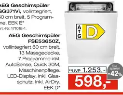 Möbel Inhofer Aeg geschirrspüler fse53650z Angebot