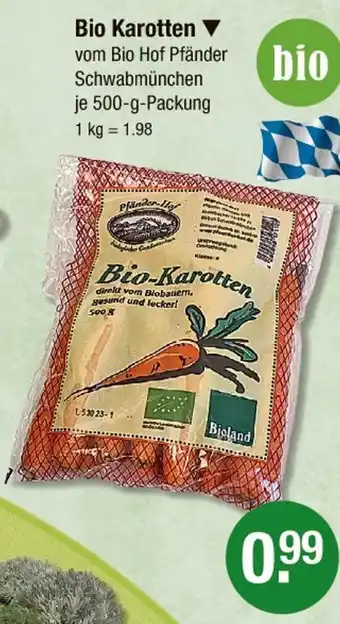 V Markt Bio hof pfänder bio karotten Angebot