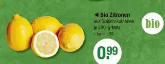 V Markt Bio bio zitronen Angebot