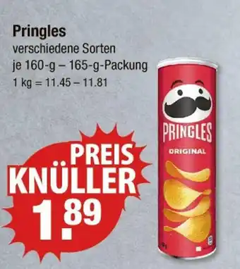 V Markt Pringles verschiedene sorten Angebot