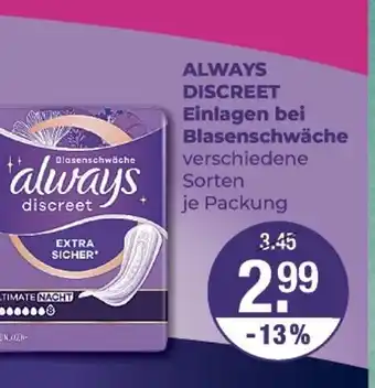 V Markt Always always discreet Angebot