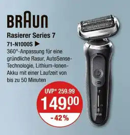 V Markt Braun rasierer series 71-n1000s Angebot