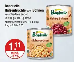 V Markt Bonduelle hülsenfrüchte oder bohnen Angebot