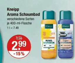 V Markt Kneipp aroma schaumbad Angebot