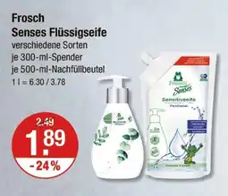 V Markt Frosch senses flüssigseife Angebot