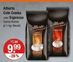 V Markt Alberto cafe crema oder espresso Angebot