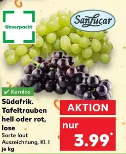 Kaufland Sanlucar tafeltrauben hell oder rot Angebot