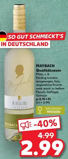 Kaufland Maybach riesling trocken Angebot