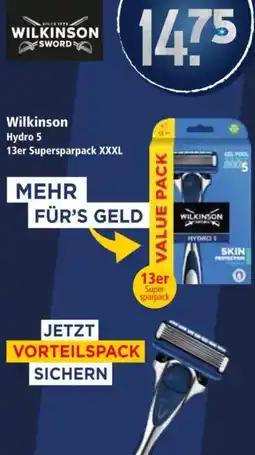 Klaas und Kock Wilkinson Hydro 5 13er Supersparpack XXXL Angebot