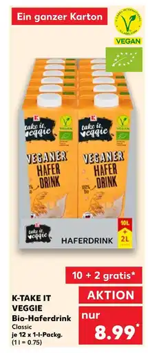 Kaufland K-take it veggie bio-haferdrink classic Angebot