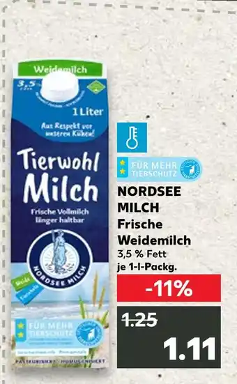 Kaufland Tierwohl milch nordsee milch frische weidemilch Angebot