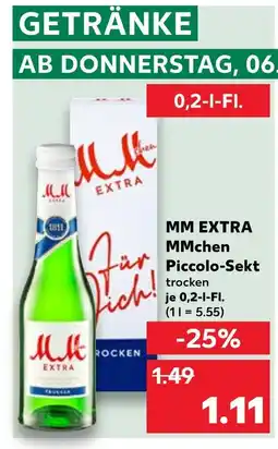 Kaufland Mm mmchen piccolo-sekt Angebot