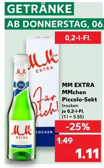 Kaufland Mm mmchen piccolo-sekt Angebot