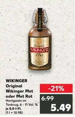 Kaufland Wikinger original wikinger met oder met rot Angebot