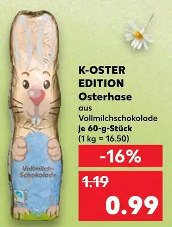 Kaufland Vollmilchschokolade osterhase Angebot