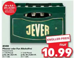 Kaufland Jever pilsener oder fun alkoholfrei Angebot