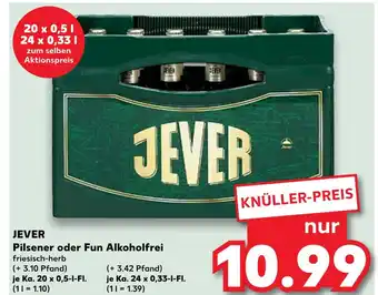 Kaufland Jever pilsener oder fun alkoholfrei Angebot