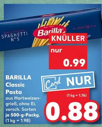 Kaufland Barilla classic pasta Angebot