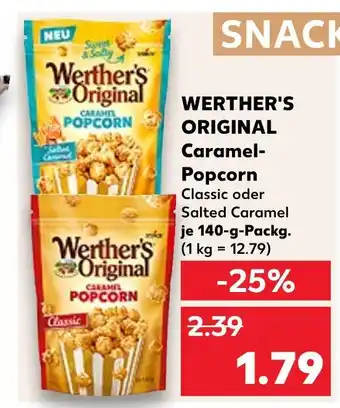 Kaufland Werther's original caramel-popcorn Angebot