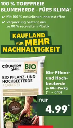 Kaufland Country side bio pflanz- und hochbeeterde torffrei Angebot