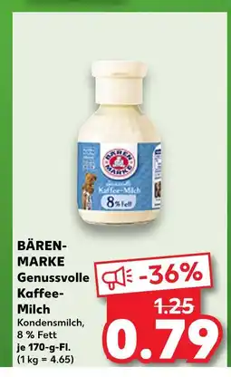 Kaufland Bärenmarke genussvolle kaffee-milch Angebot