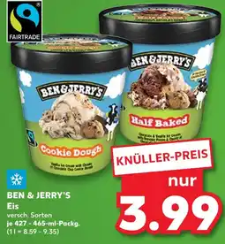 Kaufland Ben & jerry's cookie dough oder half baked Angebot