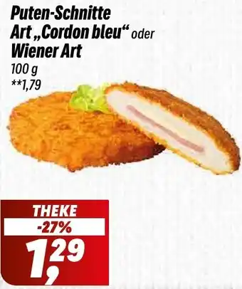 Simmel Puten-Schnitte Art ,,Cordon bleu" oder Wiener Art Angebot