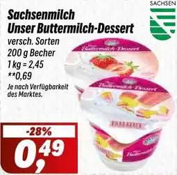 Simmel Sachsenmilch Unser Buttermilch-Dessert Angebot