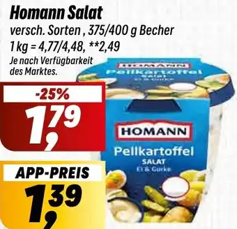 Simmel Homann Salat Angebot