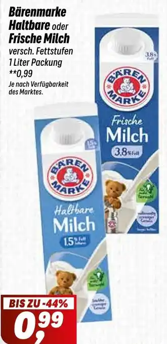 Simmel Bärenmarke Haltbare oder Frische Milch Angebot