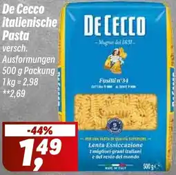 Simmel De Cecco italienische Pasta Angebot