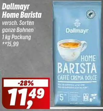 Simmel Dallmayr Home Barista Angebot