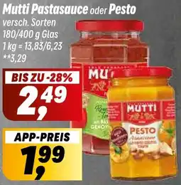 Simmel Mutti Pastasauce oder Pesto Angebot