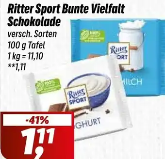 Simmel Ritter Sport Bunte Vielfalt Schokolade Angebot