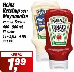 Simmel Heinz Ketchup oder Mayonnaise Angebot