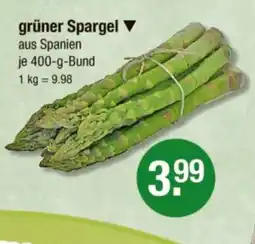 V Markt grüner Spargel Angebot