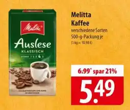 Famila Nord Ost Melitta Kaffee Angebot