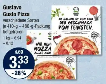 V Markt Gustavo Gusto Pizza Angebot