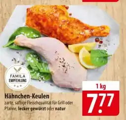 Famila Nord Ost FAMILA EMPFEHLUNG Hähnchen-Keule Pfanne, lecker gewürzt oder natur Angebot