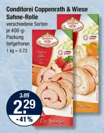 V Markt Conditorei Coppenrath & Wiese Sahne-Rolle Angebot