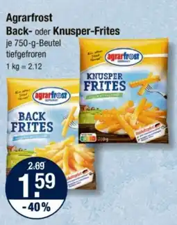 V Markt Agrarfrost Back- oder Knusper-Frites Angebot