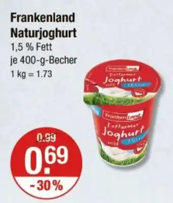 V Markt Frankenland Naturjoghurt Angebot