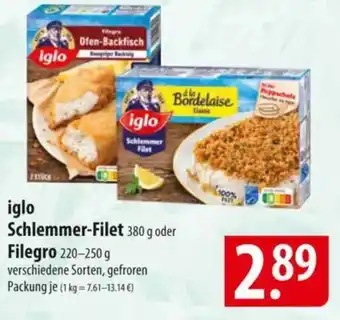 Famila Nord Ost iglo Schlemmer-Filet oder Filegro Angebot