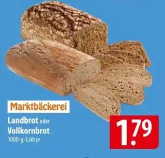 Famila Nord Ost Landbrot oder Vollkornbrot Angebot