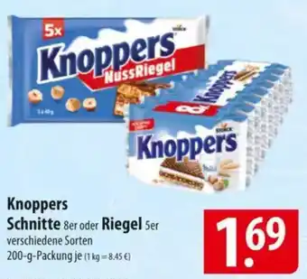 Famila Nord Ost Knoppers Schnitte 8er oder Riegel Ser Angebot