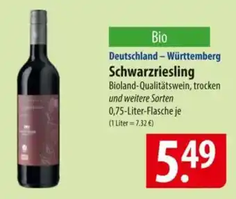 Famila Nord Ost Bio Deutschland - Württemberg Schwarzriesling Angebot