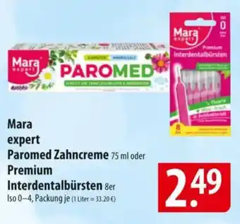 Famila Nord Ost Mara expers Paromed Zahncreme oder Premium Interdentalbürsten 8er Angebot