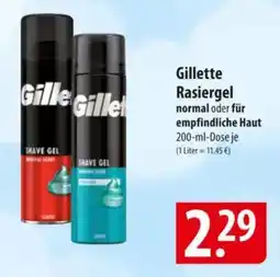 Famila Nord Ost Gillette Rasiergel normal oder für Angebot