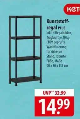 Famila Nord Ost Keter Kunststoff- regal PLUS Angebot