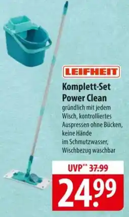 Famila Nord Ost LEIFHEIT Komplett-Set Power Clean Angebot